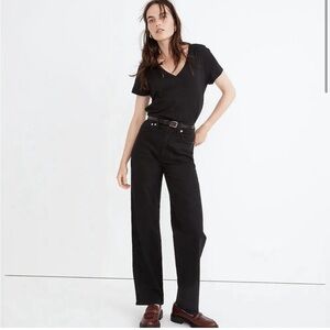 EUC Madewell Perfect Vintage Wide-leg Jean black, 31